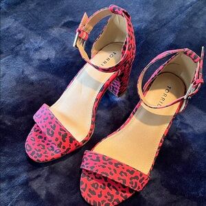 Torrid Pink Leopard Print Heels